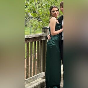 Emerald green prom dress, Worn once